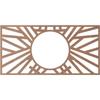 Ekena Millwork 28"W x 14"H x 10 3/8"ID x 3/8"T Hoover Wood Fretwork Pierced Ceiling Medallion, Wood (Paint Grade) view 4