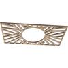 Ekena Millwork 20"W x 10"H x 7 3/8"ID x 1/4"T Hoover Wood Fretwork Pierced Ceiling Medallion, Hickory view 2