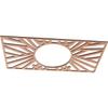 Ekena Millwork 24"W x 12"H x 8 7/8"ID x 1/4"T Hoover Wood Fretwork Pierced Ceiling Medallion, Cherry view 2