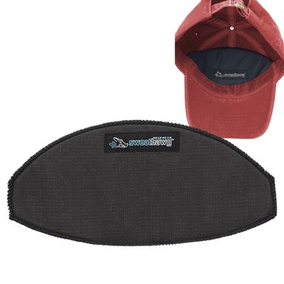 SweatHawg Double Sweat Hat Liner Insert 2X Absorbency, No Sweat Cap Liner & Shaper for All Hats & Caps/Ultra-Wicking, Quick Drying and Cooling/Lightweight | Charcoal