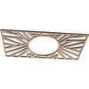 Ekena Millwork 18"W x 9"H x 6 5/8"ID x 3/8"T Hoover Wood Fretwork Pierced Ceiling Medallion, Birch view 2