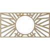 Ekena Millwork 18"W x 9"H x 6 5/8"ID x 3/8"T Hoover Wood Fretwork Pierced Ceiling Medallion, Birch view 4