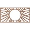 Ekena Millwork 30"W x 15"H x 11 1/8"ID x 1/4"T Hoover Wood Fretwork Pierced Ceiling Medallion, Wood (Paint Grade) view 4