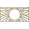 Ekena Millwork 26"W x 13"H x 9 5/8"ID x 1/4"T Hoover Wood Fretwork Pierced Ceiling Medallion, Birch view 4