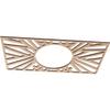 Ekena Millwork 22"W x 11"H x 8 1/8"ID x 3/8"T Hoover Wood Fretwork Pierced Ceiling Medallion, Alder view 2