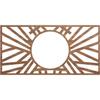Ekena Millwork 22"W x 11"H x 8 1/8"ID x 3/8"T Hoover Wood Fretwork Pierced Ceiling Medallion, Walnut view 1