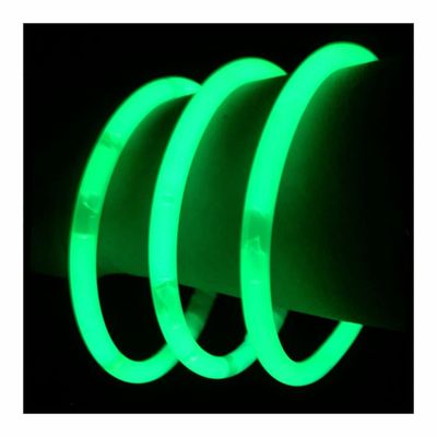 Glow With Us Brand Glow Sticks Bracelets Bulk Wholesale, 1000 8 Green Glow Bracelets, Bright Color, Glow 8-12 Hrs, Connectors Included, Glow Party Favor Supplies, Sturdy Packaging, Great Fun.