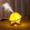 Humidifier, air humidifier, Small Silent Large Fog humidifier for Bedroom, Cold Fog humidifier with Luminous, Portable Planetary Design, Durable and Light view 1