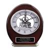 AllGiftFrames Engravable Black Engraved Archway Wood Accent Clock Custom Gift Timepiece Customized Clocks Congratulations Engineer Company Retirement Engineering Service Award Gear Silver view 1