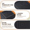 JONHWI Bed Risers, Furniture Risers 3 inch, Heavy Duty Raise Blocks for Bed Couch Desk Sofa Table, Adjustable Lifters Support up to 1300 Lbs (Black, 4 Pack Set) view 4