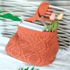 ENBEI Handmade Crochet BagBoho Chic Shoulder Bag, Aesthetic Kinted Bag,Cute Crossbody Bag,Perfect for Beach, Shoppingor Daily Use Stylish Durable (red brown) view 2