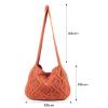 ENBEI Handmade Crochet BagBoho Chic Shoulder Bag, Aesthetic Kinted Bag,Cute Crossbody Bag,Perfect for Beach, Shoppingor Daily Use Stylish Durable (red brown) view 4
