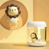 Portable Mini Astronaut/Lion Humidifier, 350ML Portable Air Mini Humidifier, Decorative Cute Astronaut/Lion USB Rechargeable Mini Desk Humidifiers with Quiet Operation and Night Light Function (White Lion) view 2
