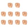 VOSAREA 10pcs Electroplated Tin Alloy Hollow Bells for Diy Decoration Soft Chime for Crafts Key Chains and Wedding Decor view 1