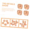 VOSAREA 10pcs Electroplated Tin Alloy Hollow Bells for Diy Decoration Soft Chime for Crafts Key Chains and Wedding Decor view 2