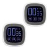 2 Pack Digital Kitchen Timer with Large Display Digital Visual Timer with Loud Alarm Cooking Reminders Stopwatch for Cooking Baking Sports Games Kitchen view 1