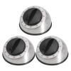 3Pcs Mechanical Kitchen Timer 60 Minute Stainless Steel Egg Countdown Timer with Loud Alarm Short Timer for Cooking, Baking, BBQ, Sports, Study view 1