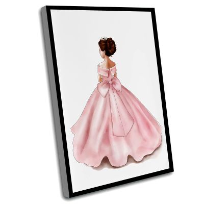 Cute Farmhouse Decor,Wall Art Baby Boy Nursery,Girls Bedroom Prints,Princess Prints,Princess Wall Art Decor,Little Girl Nursery Decor,Toddler Girl Wall Art,Pink Girls Room Art,8x12 Inch Framed Wall