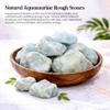 Crocon 2LB Aquamarine Rough Bulk Natural Stone Raw Gemstone Tumbling Cabbing Polishing Mining Chakra Balancing Reiki Healing Good Luck Home Office Decor view 3
