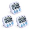 3Pcs Digital Kitchen Timer Magnetic Loud Alarm Clock Cooking Timer with Large LCD Display Countdown Timer for Baking (Batteries Are Not Included) view 1