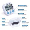 3Pcs Digital Kitchen Timer Magnetic Loud Alarm Clock Cooking Timer with Large LCD Display Countdown Timer for Baking (Batteries Are Not Included) view 2