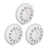 3PC Round Shape Kitchen Timer 60 Minutes Countdown Timer for Cooking and Baking Multipurpose Cook's Clock with Loud Alarm Mechanical Wind Up Timer view 1