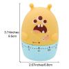 2Pcs Wind Up Kitchen Timer Small Monster Shape Mechanical Rotating Alarm Countdown Timer with Loud Alarm Cute Stopwatch for Kitchen, Study, Daily (Color : B) view 2