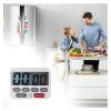 4Pcs Kitchen Timer Magnetic Countdown Stopwatch Timer with Large Display Visual Egg Timer Clock with Loud Alarm for Cooking Baking view 4