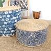 LYWY Hand-Woven Stool, Straw Pier Tatami Cushion Bay Window Straw Stool Bed and Breakfast Stool-Diameter 40 Cm High 21 Cm,B,40x21cm view 3