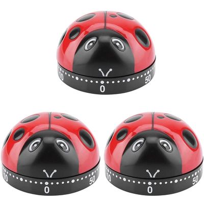 3Pcs Wind Up Kitchen Timer with Loud Alarm Egg Timer Stopwatch for Cooking and Baking Mechanical Egg Clock for Time Management