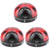 3Pcs Wind Up Kitchen Timer with Loud Alarm Egg Timer Stopwatch for Cooking and Baking Mechanical Egg Clock for Time Management view 1