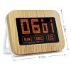 Digital Kitchen Timer Touch Screen Magnetic Timer Wooden Kitchen Clock with LCD Display Kitchen Electronic Alarm for Cooking, Baking, Sports, Studying, etc 2PC view 4