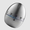 2Pcs Mechanical Kitchen Timer with Loud Alarm Stainless Steel Egg Shape Countdown Timer Cook's clock for Cooking Food, Tea, Egg, and as Gym Timer Study Timer view 2