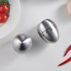 2Pcs Mechanical Kitchen Timer with Loud Alarm Stainless Steel Egg Shape Countdown Timer Cook's clock for Cooking Food, Tea, Egg, and as Gym Timer Study Timer view 3