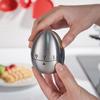 2Pcs Mechanical Kitchen Timer with Loud Alarm Stainless Steel Egg Shape Countdown Timer Cook's clock for Cooking Food, Tea, Egg, and as Gym Timer Study Timer view 4