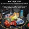 Crocon 2LB Assorted Rough Bulk Natural Stone Raw Gemstone Tumbling Cabbing Polishing Gem Mining Chakra Balancing Reiki and Crystal Healing Good Luck Home Office Dcor view 2