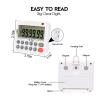 2pc Digital Kitchen Timer Magnetic Egg Stopwatch Timer Visual Countdown Timer with Loud Alarm for Cooking Game Baking Exercise view 2