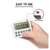 2pc Digital Kitchen Timer Magnetic Egg Stopwatch Timer Visual Countdown Timer with Loud Alarm for Cooking Game Baking Exercise view 3