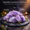 Crocon 2LB Amethyst Stone Rough Bulk Natural Stone Raw Gemstone Spiritual Gifts Tumbling Cabbing Polishing Mining Chakra Balancing Reiki and Crystal Healing Good Luck Home Office Dcor view 3
