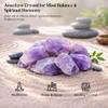 Crocon 2LB Amethyst Stone Rough Bulk Natural Stone Raw Gemstone Spiritual Gifts Tumbling Cabbing Polishing Mining Chakra Balancing Reiki and Crystal Healing Good Luck Home Office Dcor view 4