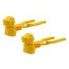 AWMSKONG 2 pinzas para hacer Bolas de Nieve en Forma de dinosaurio, divertido juguete de Nieve para invierno al aire Libre con ASA, para pelear en la Nieve. (2pcs Yellow) view 1