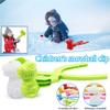 AWMSKONG 2 pinzas para hacer Bolas de Nieve en Forma de dinosaurio, divertido juguete de Nieve para invierno al aire Libre con ASA, para pelear en la Nieve. (2pcs Yellow) view 2