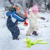 AWMSKONG 2 pinzas para hacer Bolas de Nieve en Forma de dinosaurio, divertido juguete de Nieve para invierno al aire Libre con ASA, para pelear en la Nieve. (2pcs Yellow) view 3