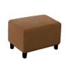YSLJW Living Room Polyester Bedroom Sofa Ottoman Cover Checked Jacquard Rectangle Footstool Slipcover (Color : Brown, Size : Small) view 1