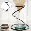 Hemoton 1pc Black Snake Shape Coffee Dripper Stand Practical Iron Filter Cup Holder for Easy Brewing Smooth and Rustproof Design for Coffee view 2