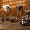 Hemoton 1pc Black Snake Shape Coffee Dripper Stand Practical Iron Filter Cup Holder for Easy Brewing Smooth and Rustproof Design for Coffee view 4