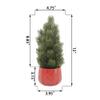 Flora Bunda 12" H Tabletop Xmas Tree in Sweater Ceramic Pot 4X4X3 view 2