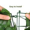 BAILR Artificial Ivy Privacy Fence Screen 0.8x1.6ft/0.25x0.5m, Privacy Wall, Privacy Screen, Artificial Faux Ivy Hedge Leaf & Vine Privacy Fence Wall Screen, Decoration for Outdoor, Garden, Yard view 2