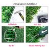 BAILR Grass Wall Privacy Screen UV Protected 24pcs, Artificial Boxwood Hedge Wall Panels Topiary, Faux Plant Backdrop for Outdoor Indoor Garden Fence Backyard Home Decor Greenery Walls view 3