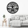 Spring Pet Products Personalized Family Name Tree of Life Indoor Outdoor Steel Wall Sign Metal Art Silver / 30" view 3